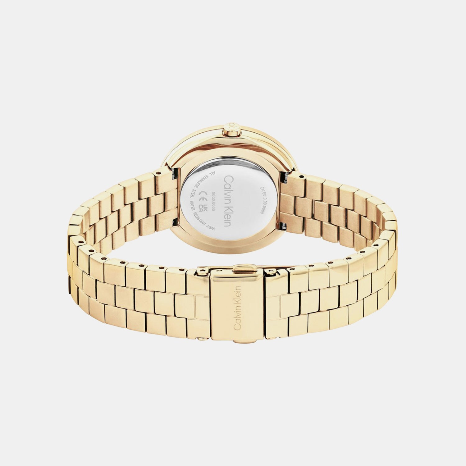 Twisted Bezel Women Quartz Gold Dial Analog Stainless Steel Watch 25100094