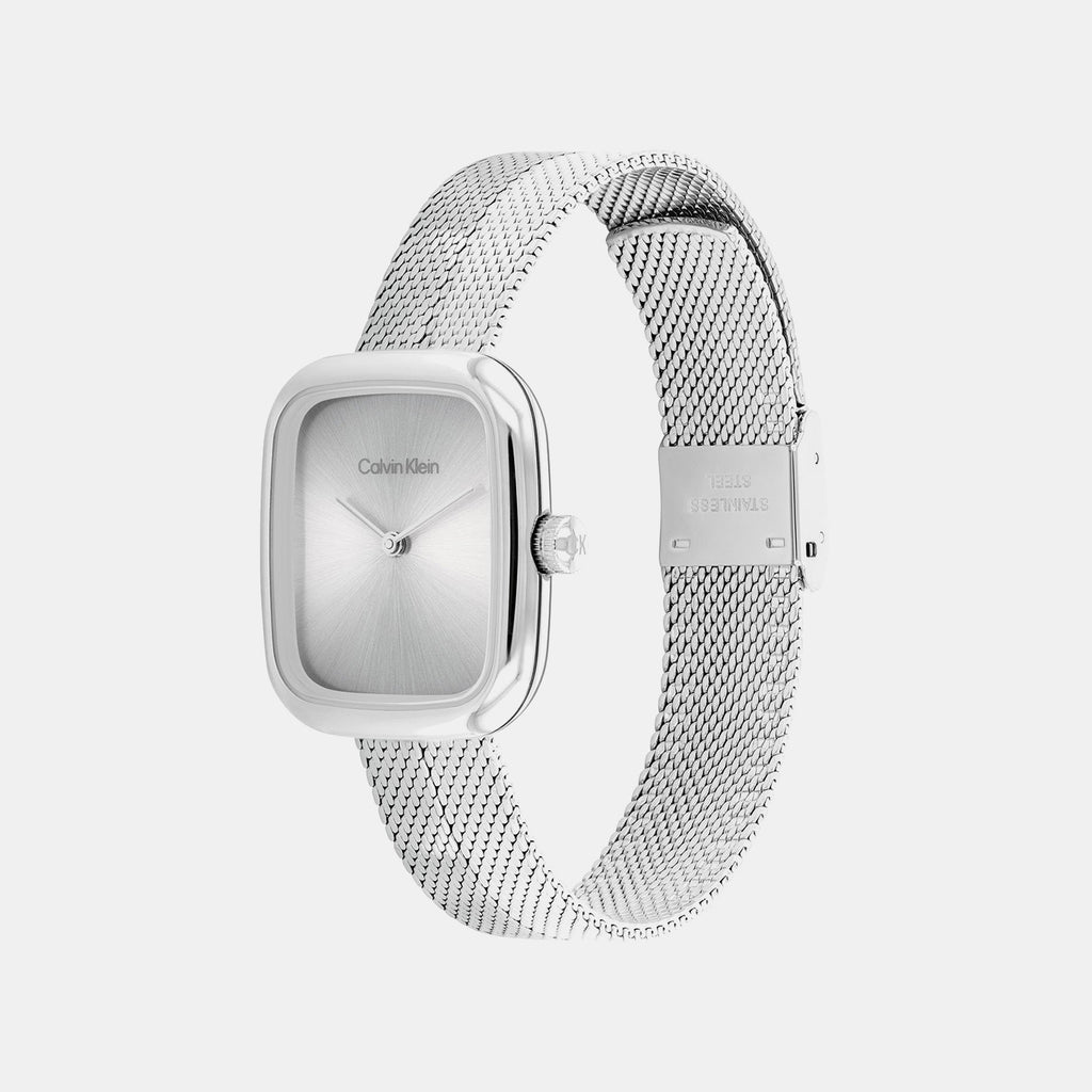 Adore Women Quartz Silver Dial Analog Mesh Watch 25100098