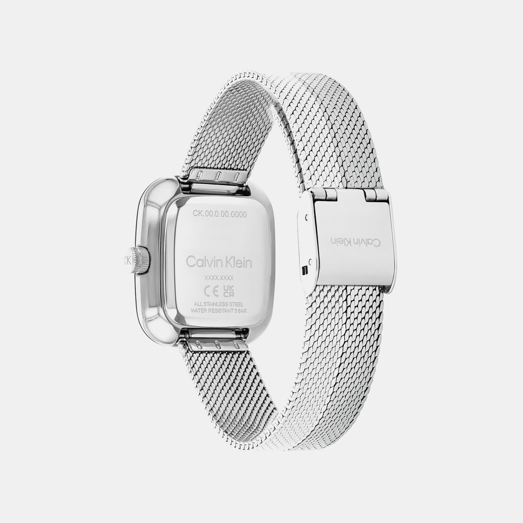 Adore Women Quartz Silver Dial Analog Mesh Watch 25100098