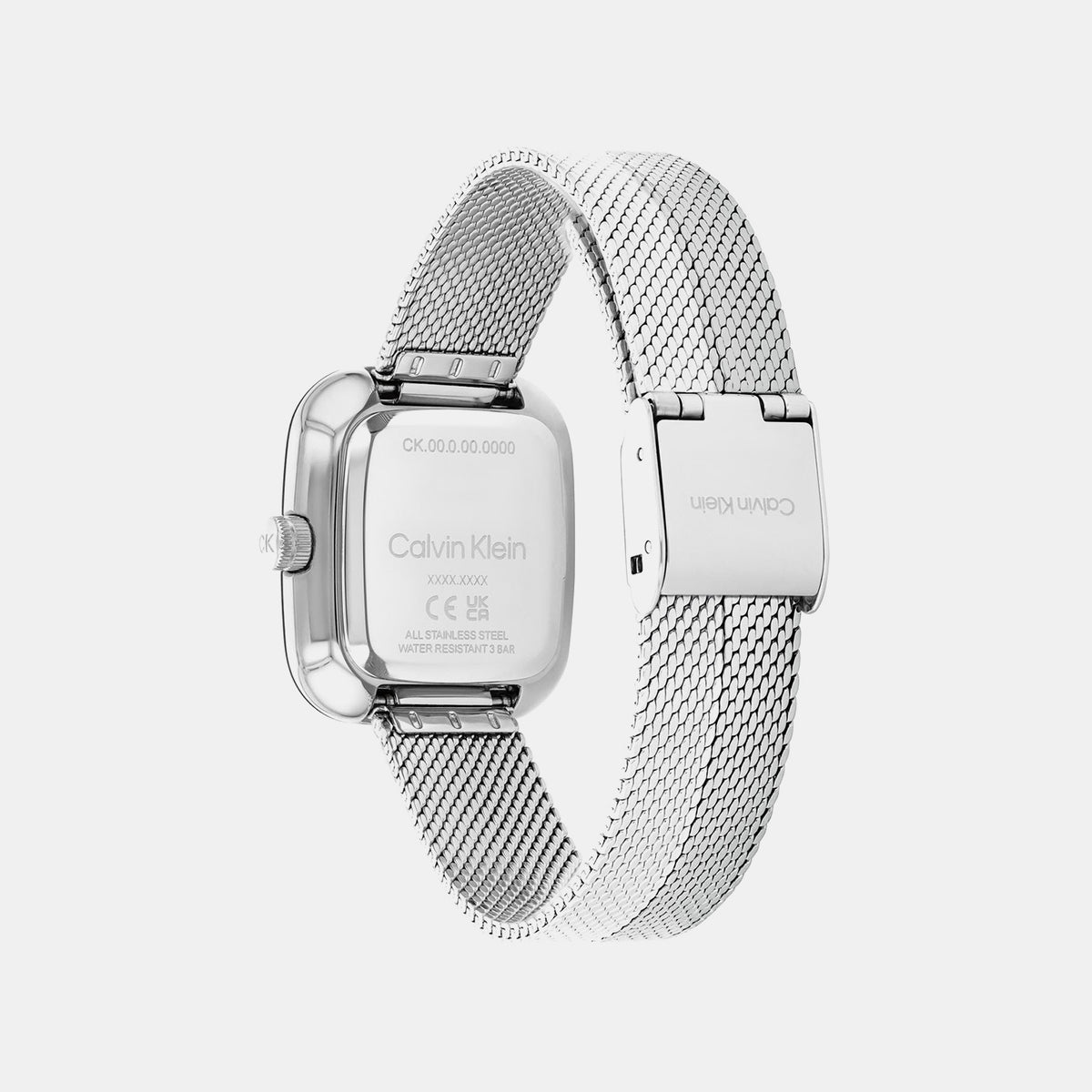 Ck Adore Women Quartz Silver Dial Analog Mesh Watch 25100098