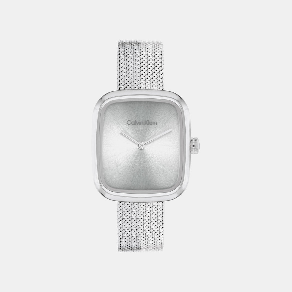 Adore Women Quartz Silver Dial Analog Mesh Watch 25100098