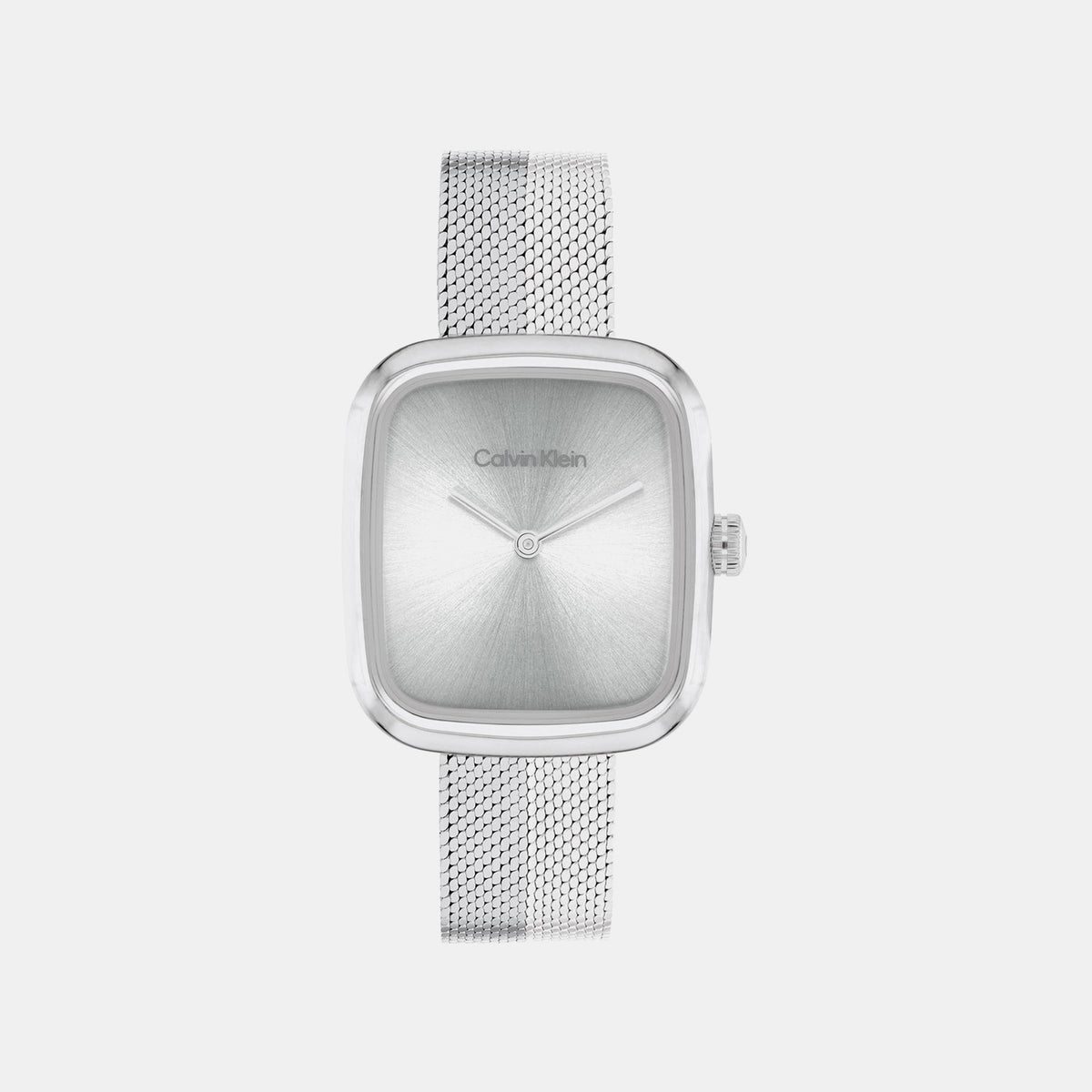Ck Adore Women Quartz Silver Dial Analog Mesh Watch 25100098