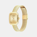 Ck Adore Women Quartz Gold Dial Analog Stainless Steel Watch 25100099