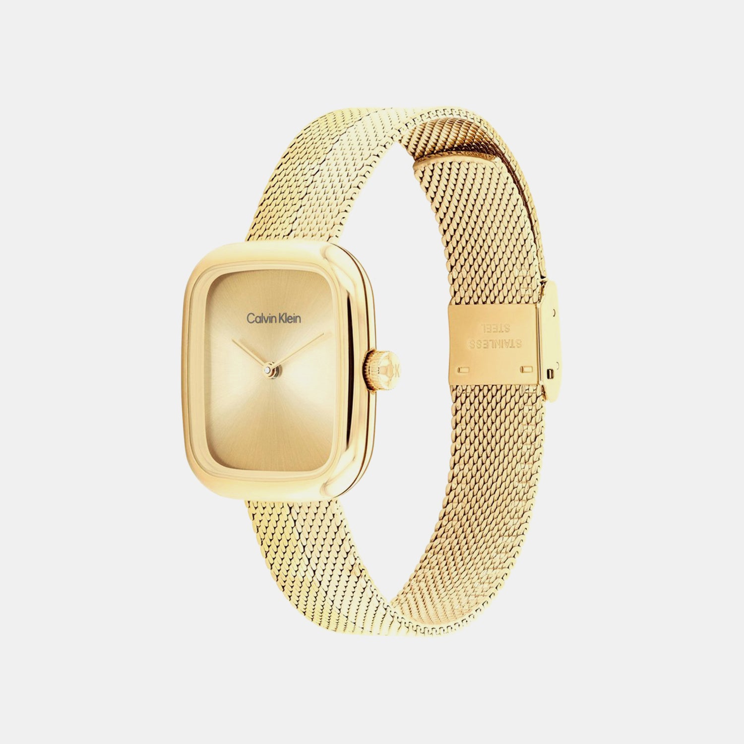 Ck Adore Women Quartz Gold Dial Analog Stainless Steel Watch 25100099