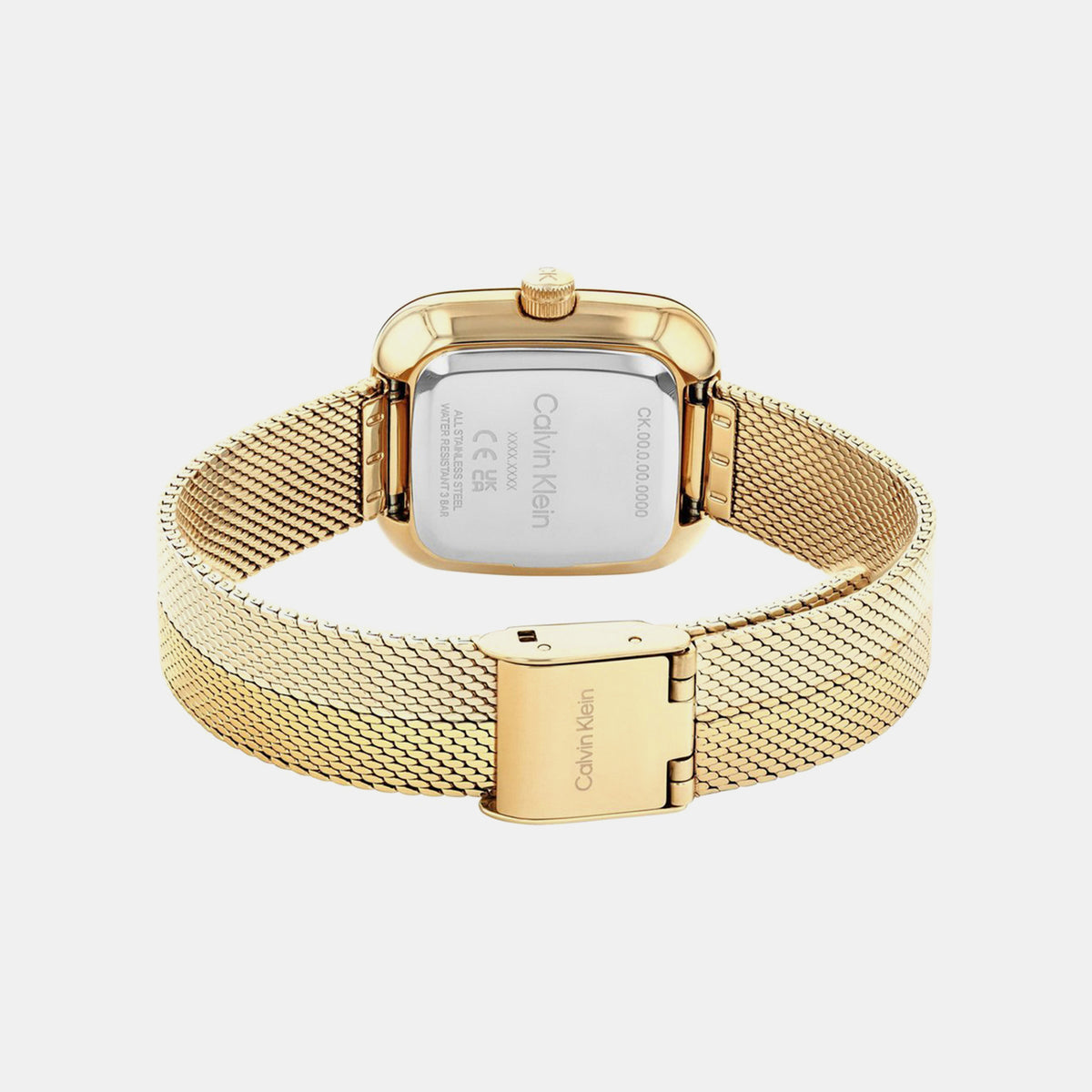 Ck Adore Women Quartz Gold Dial Analog Mesh Watch 25100099