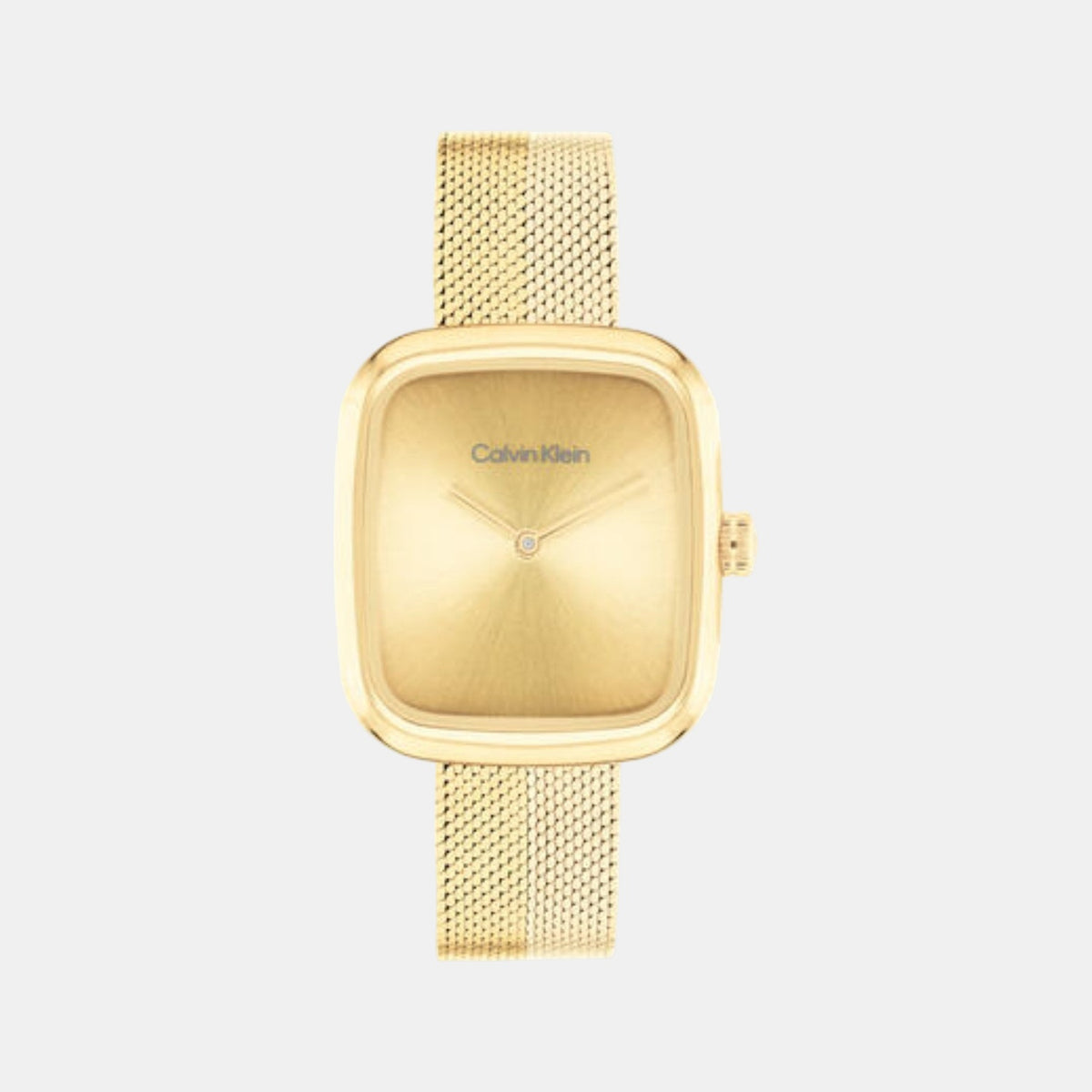 Ck Adore Women Quartz Gold Dial Analog Mesh Watch 25100099