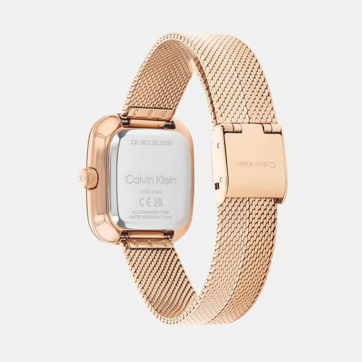 Ck Adore Women Quartz Rose Gold Dial Analog Mesh Watch 25100101