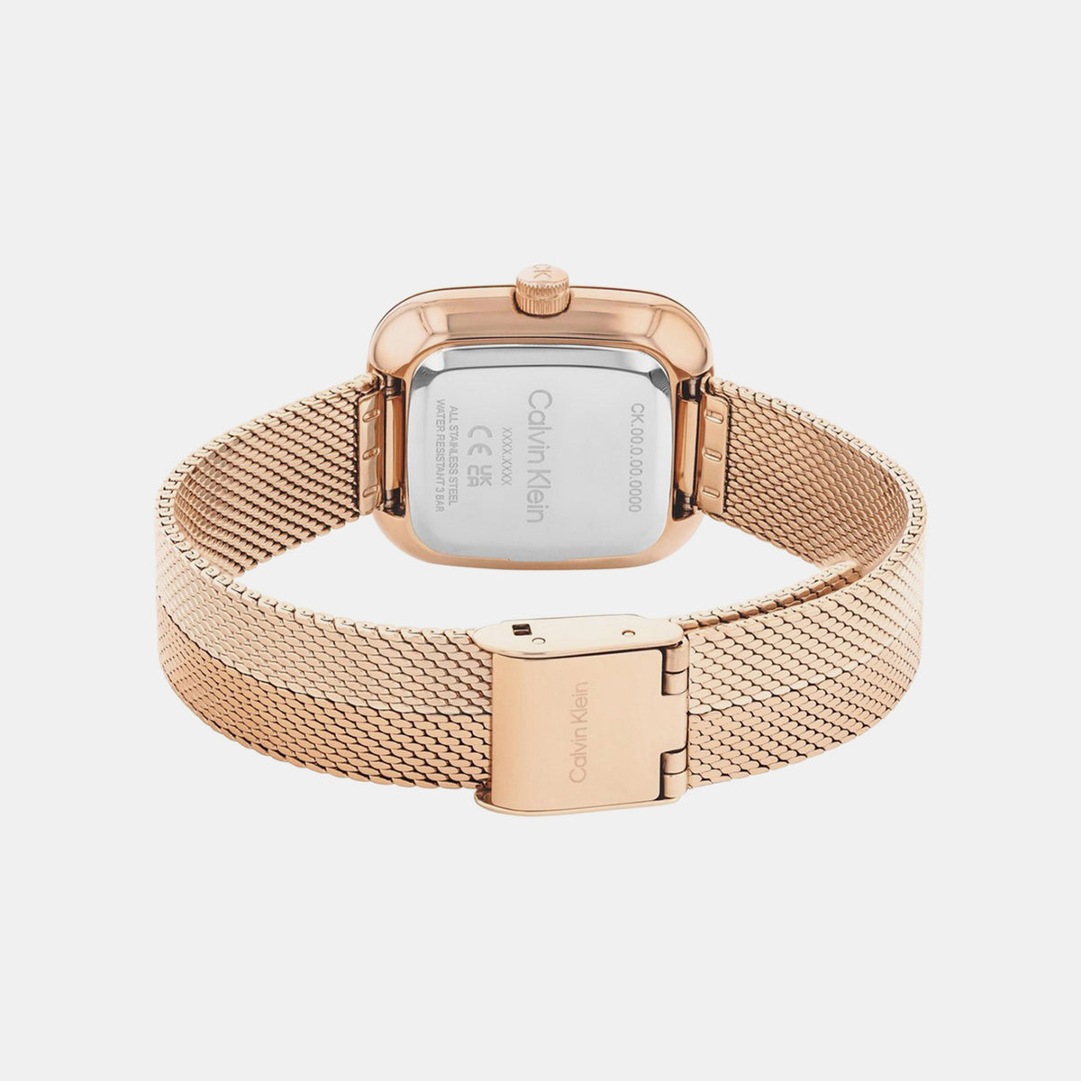 Ck Adore Women Quartz Rose Gold Dial Analog Mesh Watch 25100101