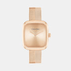 Ck Adore Women Quartz Rose Gold Dial Analog Stainless Steel Watch 25100101