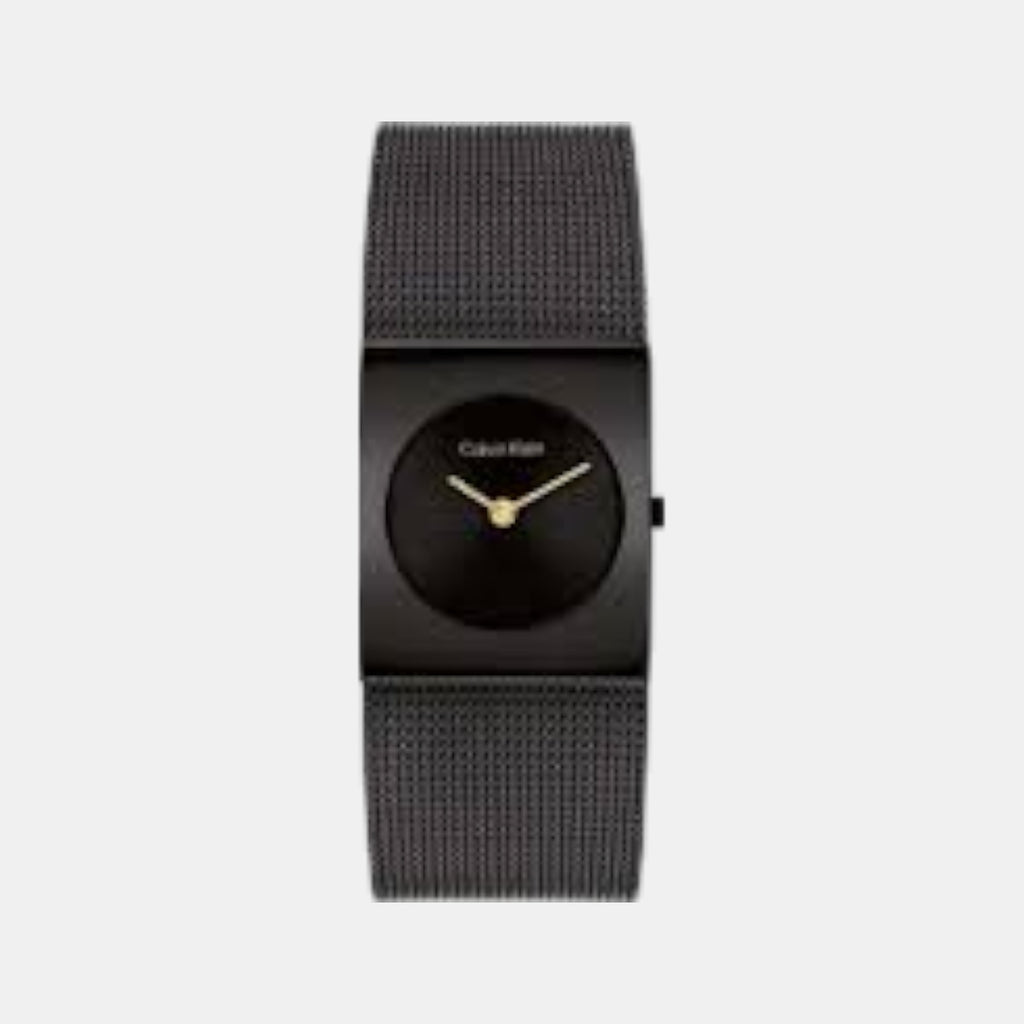 Ck Pulse Women Quartz Black Dial Analog Stainless Steel Watch 25100109