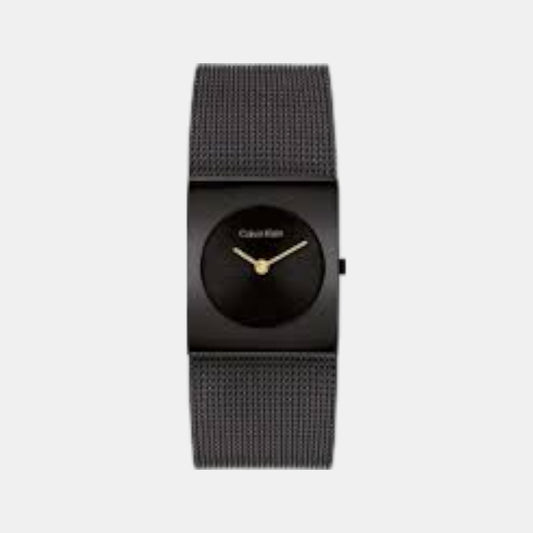 Ck Pulse Women Quartz Black Dial Analog Stainless Steel Watch 25100109