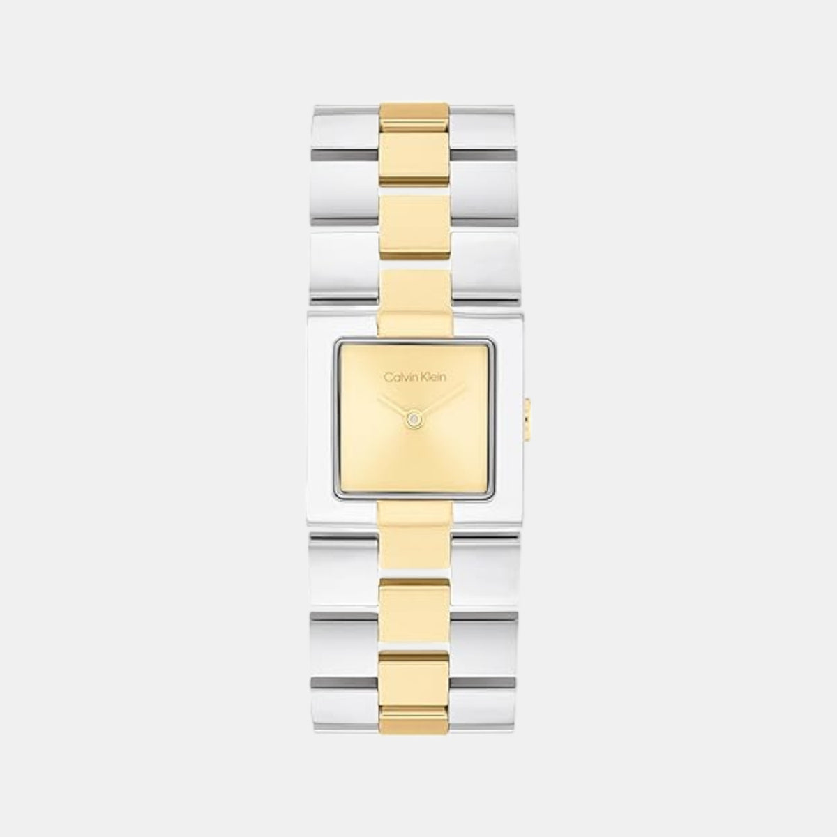 Ck Meridian Women Quartz Gold Dial Analog Stainless Steel Watch 25100115