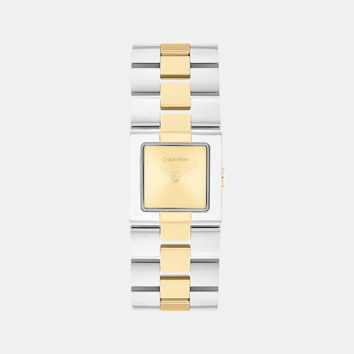 Ck Meridian Women Quartz Thin Gold Dial Analog Stainless Steel Watch 25100115