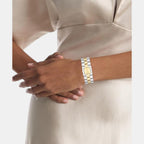 Ck Meridian Women Quartz Thin Gold Dial Analog Stainless Steel Watch 25100115