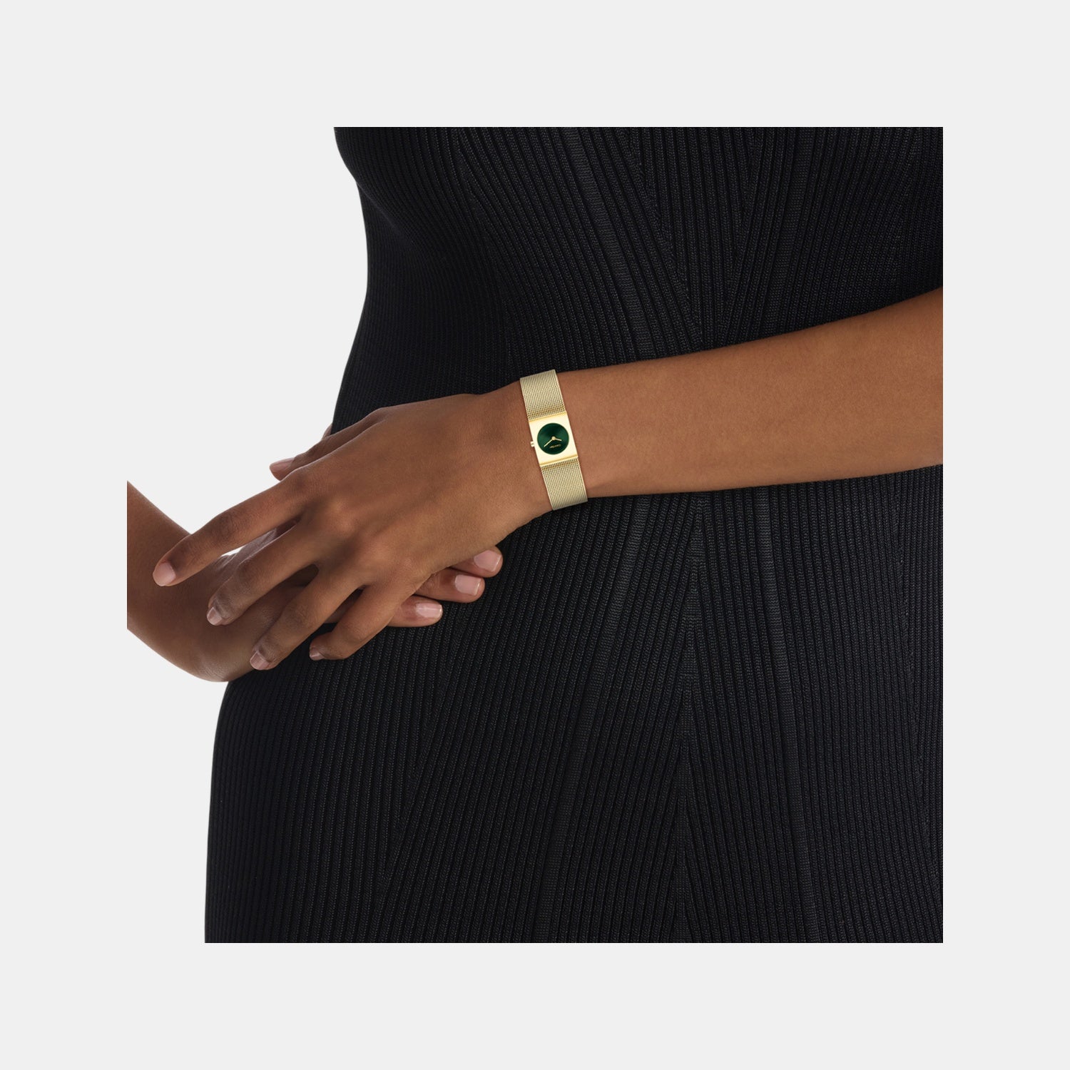 Ck Pulse Women Quartz Green Dial Analog Stainless Steel Watch 25100136