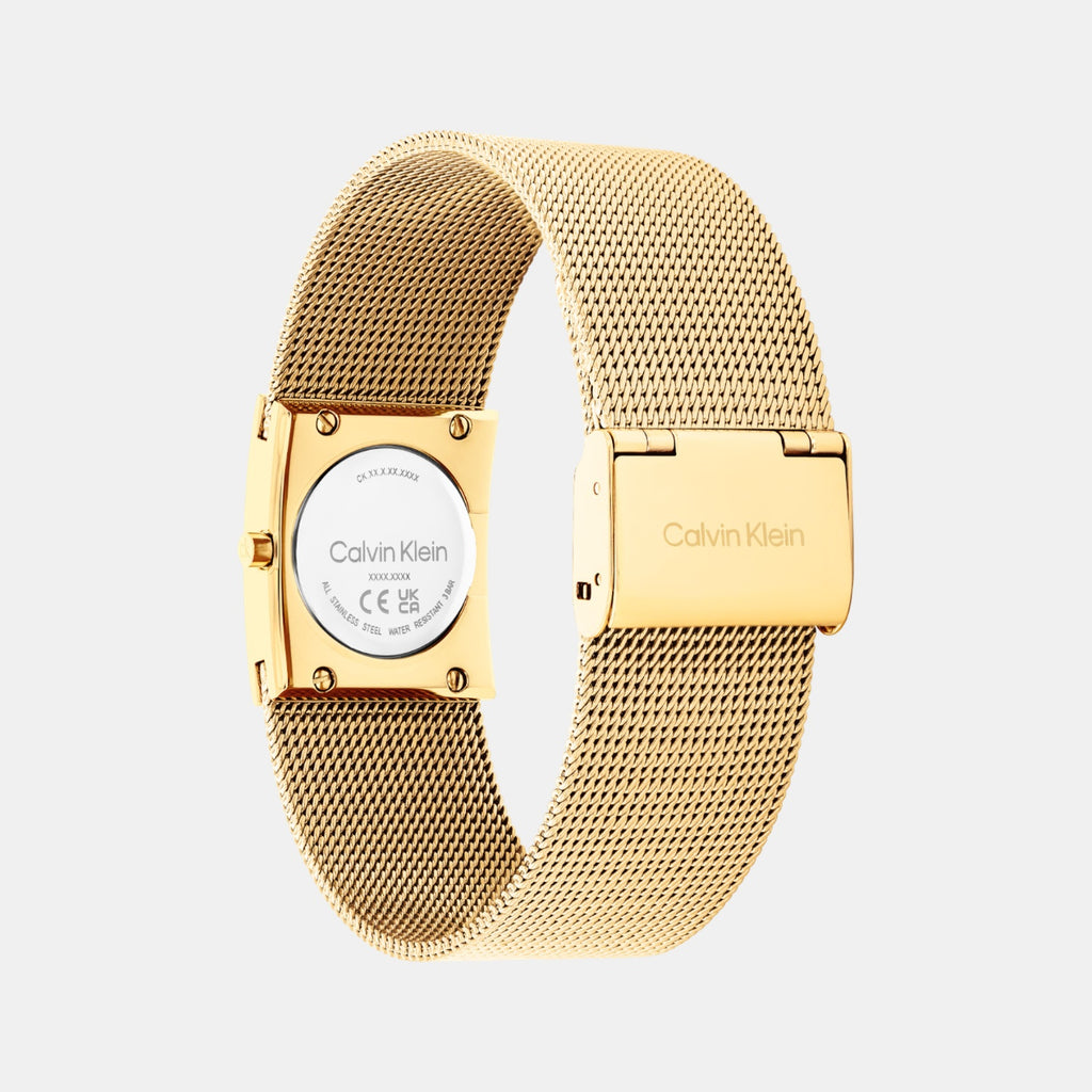 Ck Pulse Women Quartz Green Dial Analog Stainless Steel Watch 25100136