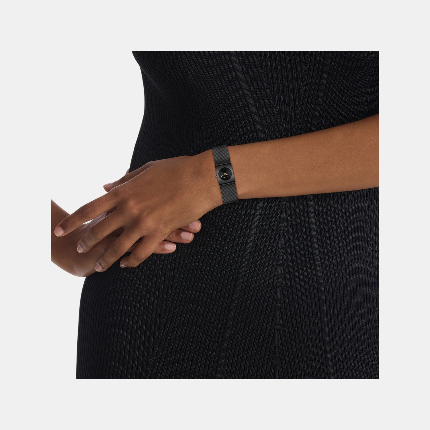 Ck Pulse Women Quartz Black Dial Analog Stainless Steel Watch 25100138