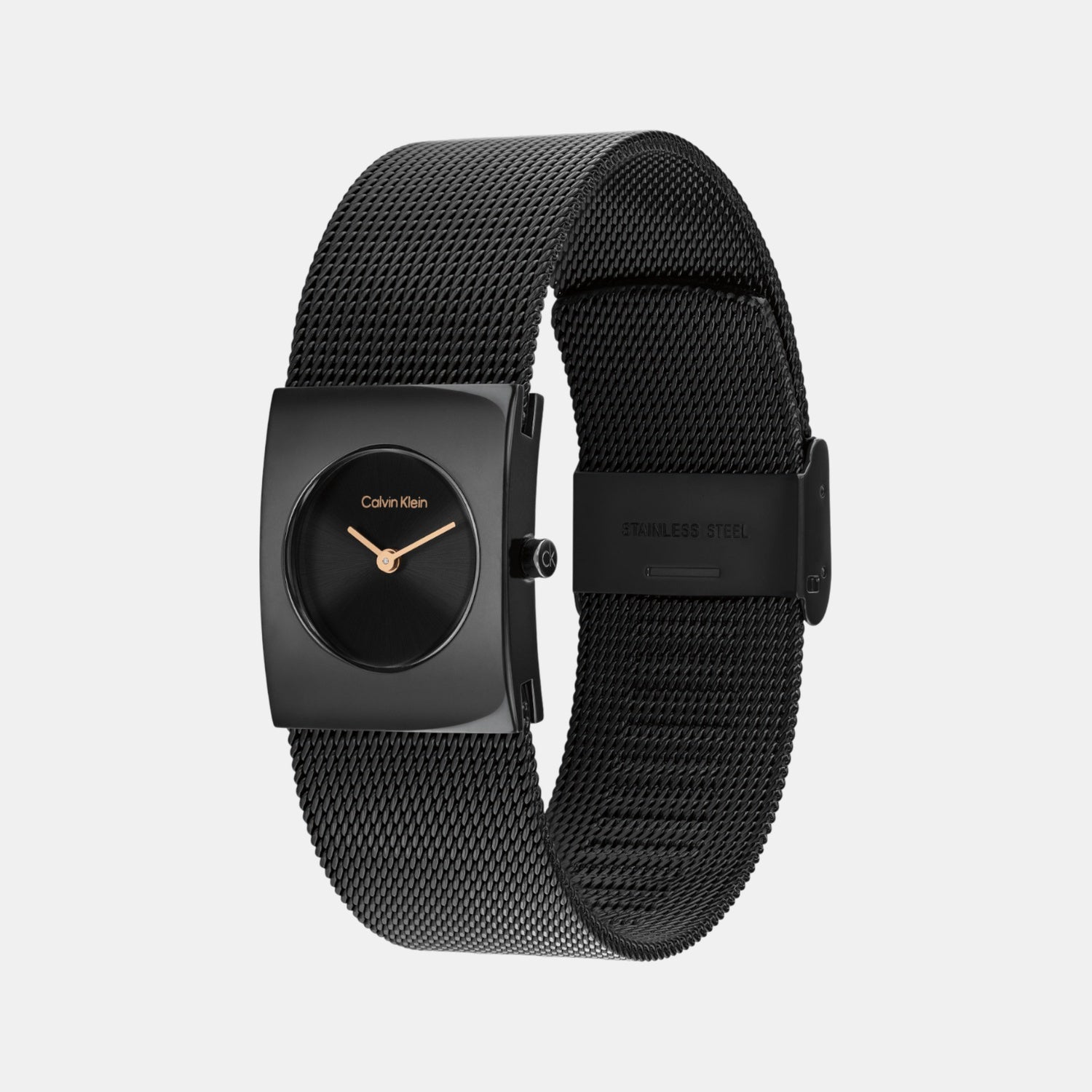 Ck Pulse Women Quartz Black Dial Analog Stainless Steel Watch 25100138