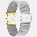 Women Quartz Silver Dial Analog Mesh Watch 25100139