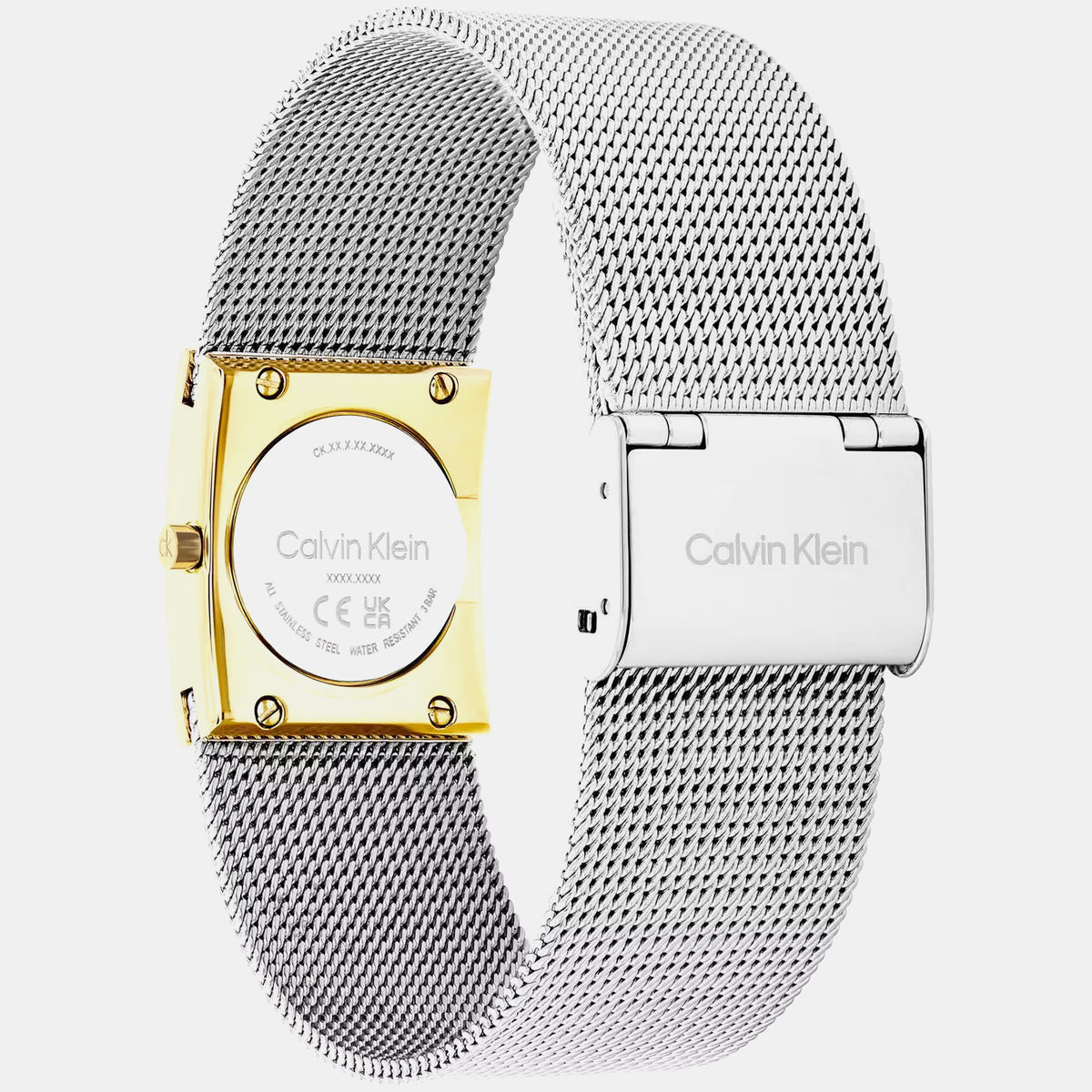 Ck Pulse Women Quartz Silver Dial Analog Mesh Watch 25100139