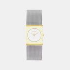 Women Quartz Silver Dial Analog Mesh Watch 25100139