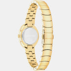 Women Quartz Gold Dial Analog Stainless Steel Watch 25100147