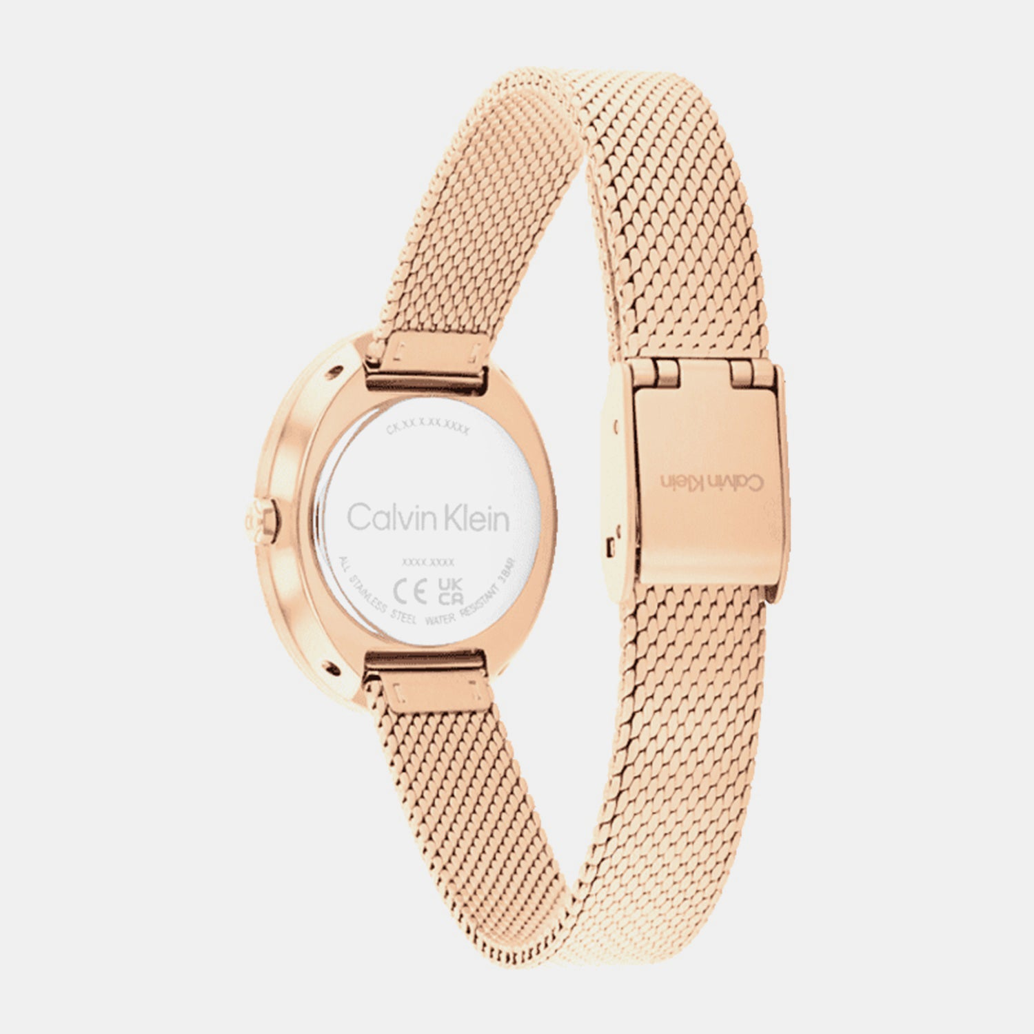 Twisted Bezel Women Quartz Carnation Gold Dial Analog Stainless Steel Watch 25100153