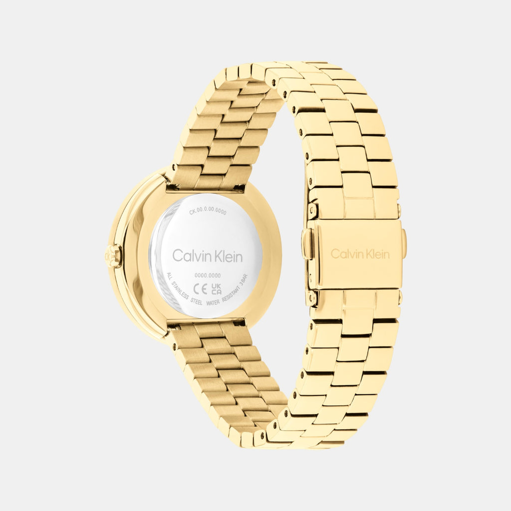 Twisted Bezel Women Quartz Green Dial Analog Stainless Steel Watch 25100167