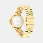 Twisted Bezel Women Quartz Green Dial Analog Stainless Steel Watch 25100167