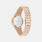 Luxe Women Quartz Pink Dial Analog Stainless Steel Watch 25100170