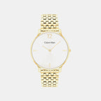 Luxe Women Quartz White Dial Analog Stainless Steel Watch 25100172