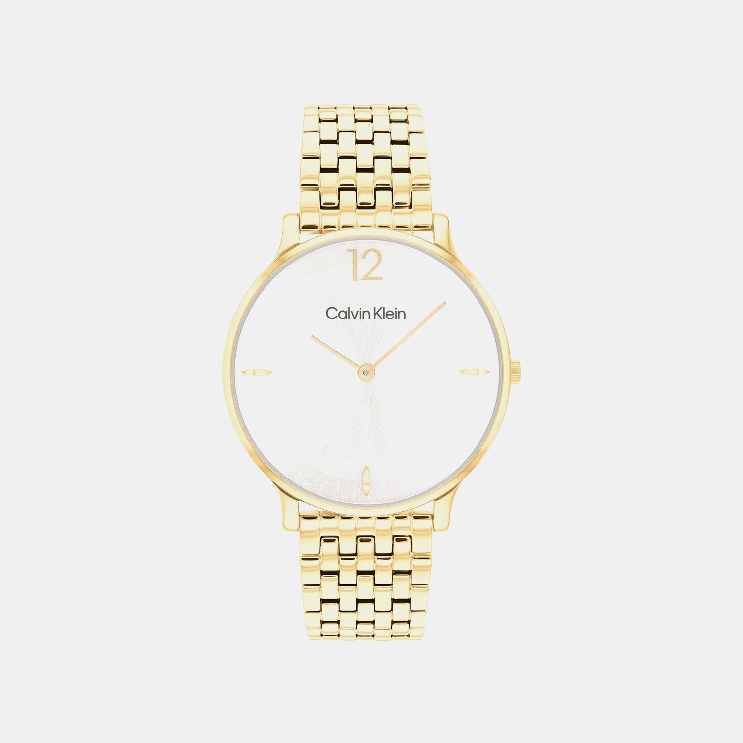 Luxe Women Quartz White Dial Analog Stainless Steel Watch 25100172