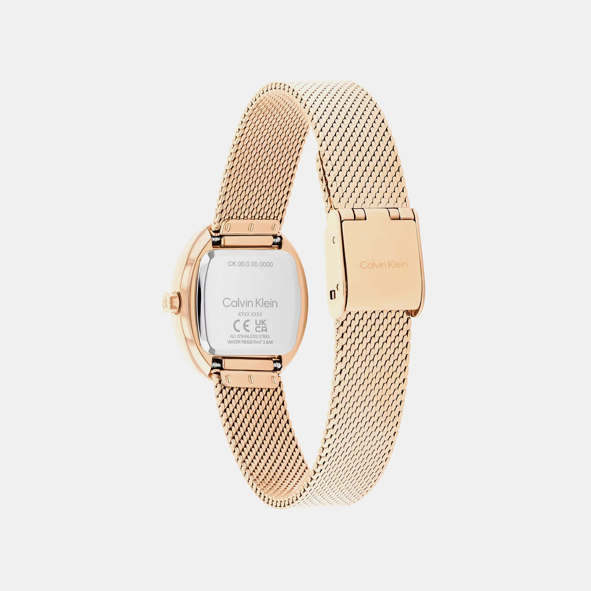 Euphoria Women Quartz Rose Gold Dial Analog Mesh Watch 25100175
