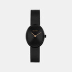 Euphoria Women Quartz Black Dial Analog Mesh Watch 25100176