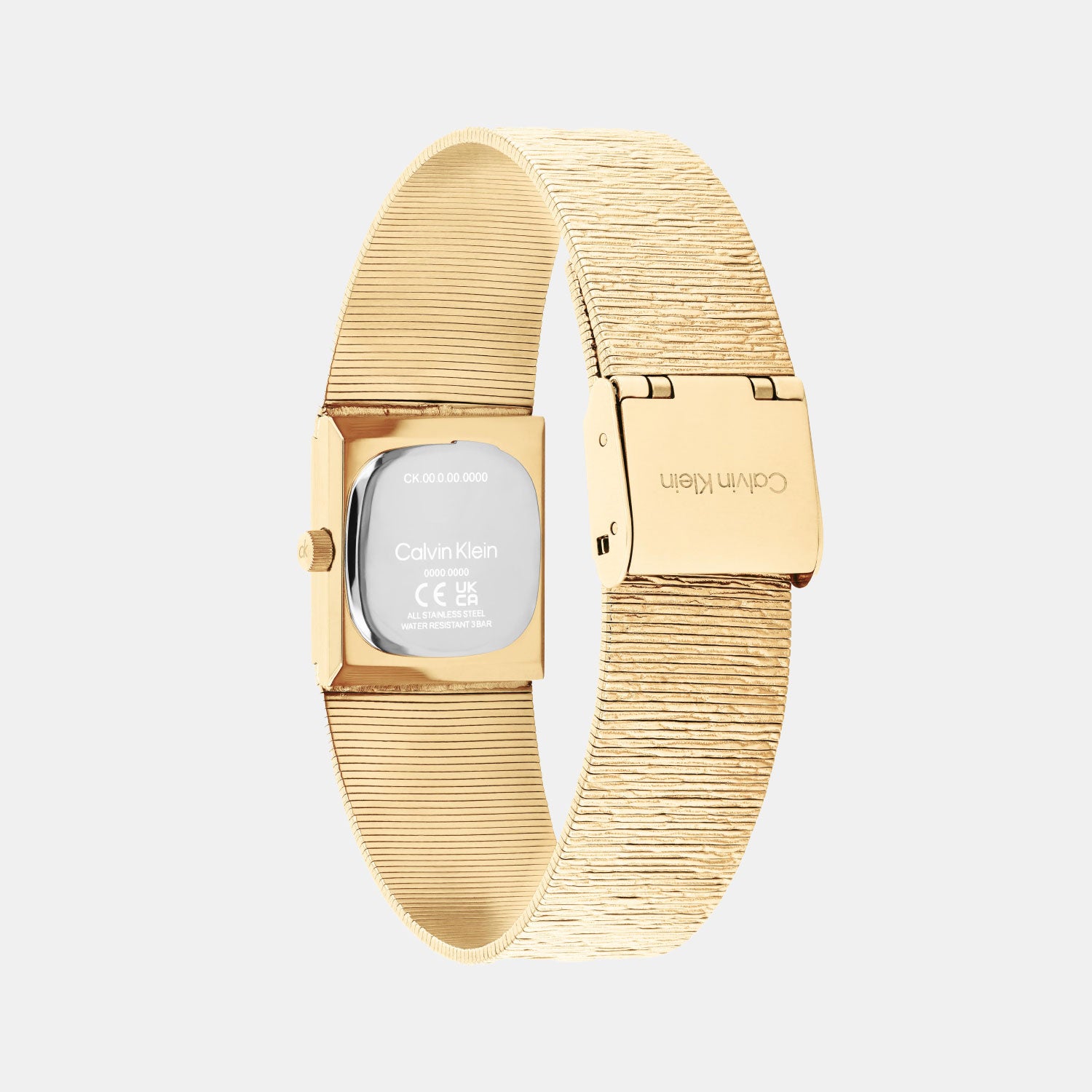 Sophisticated Square Women Quartz Champagne Dial Analog Stainless Steel Watch 25100178