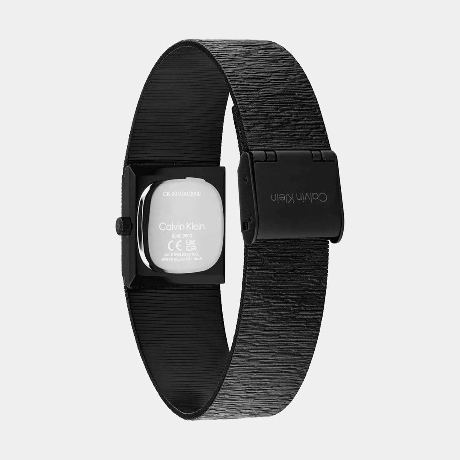 Sophisticated Square Women Quartz Black Dial Analog Stainless Steel Watch 25100180