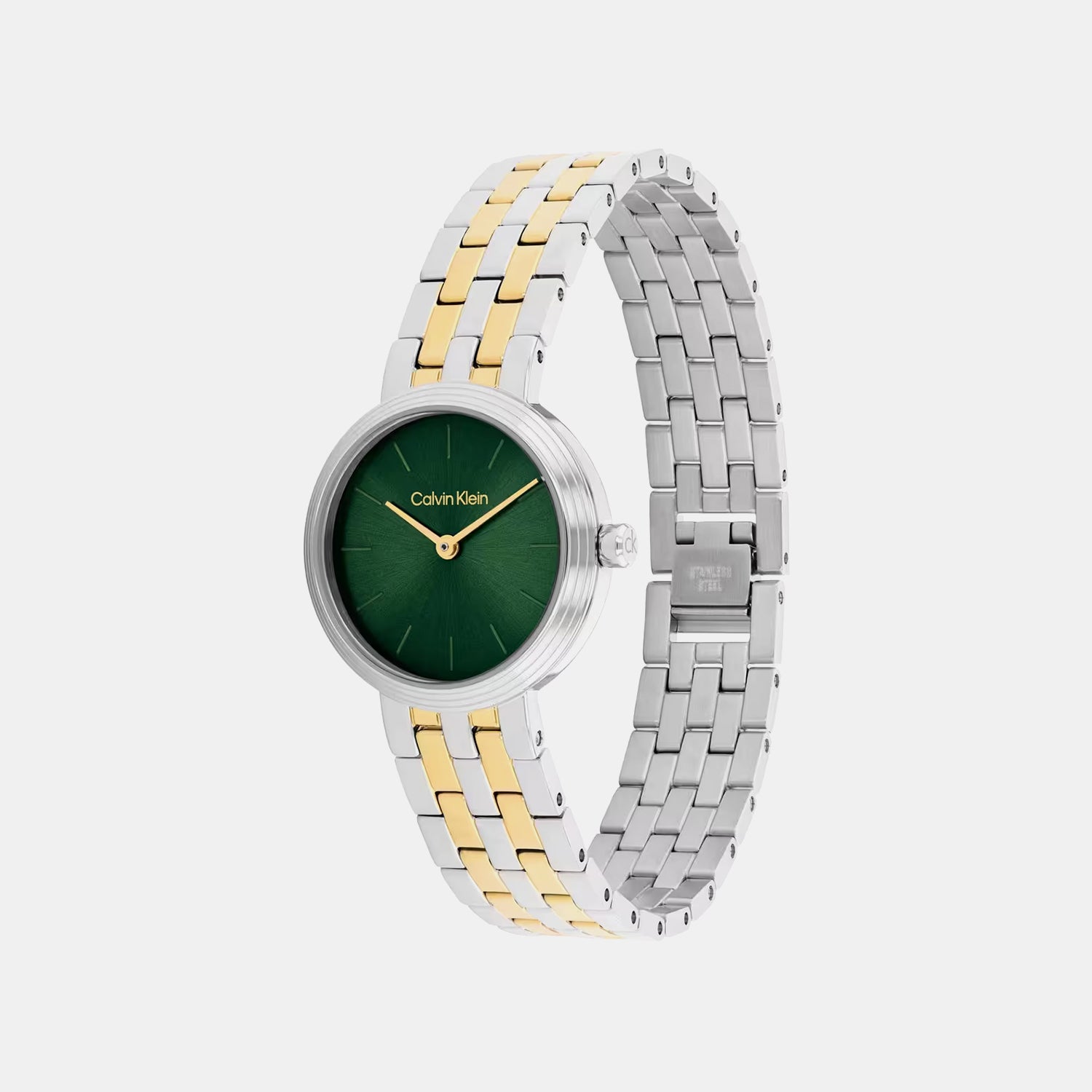 Women Quartz Green Dial Analog Stainless Steel Watch 25100188