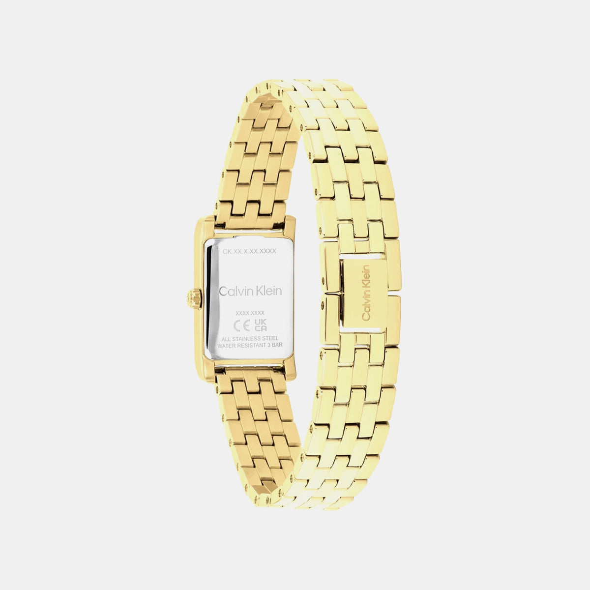 Ck Light Women Quartz Yellow Dial Analog Stainless Steel Watch 25100198