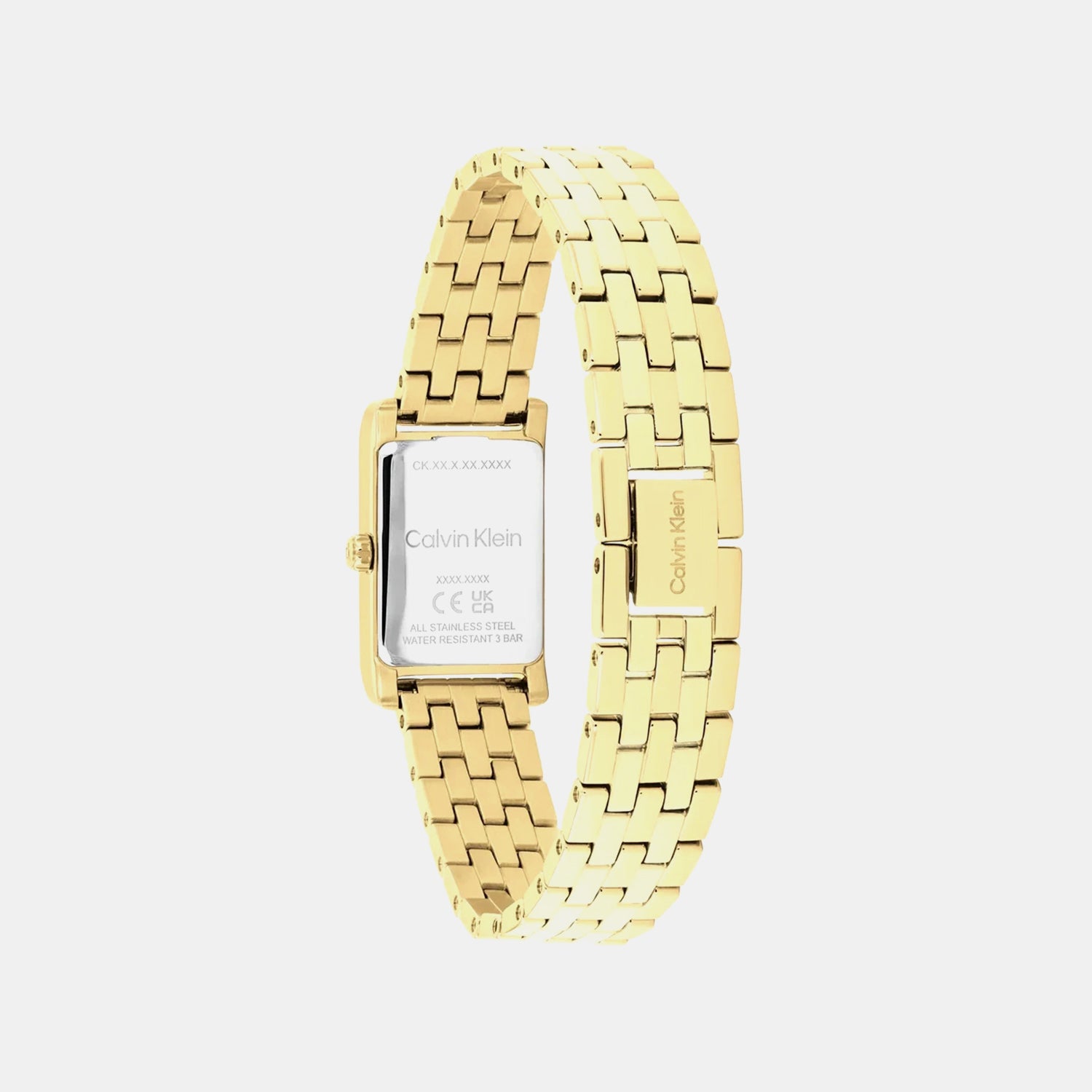 Ck Light Women Quartz Yellow Dial Analog Stainless Steel Watch 25100198