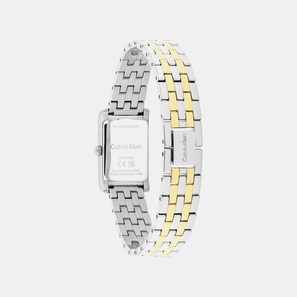 Ck Light Women Quartz White Dial Analog Stainless Steel Watch 25100199