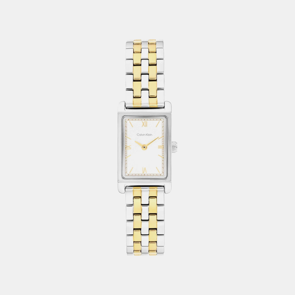 Ck Light Women Quartz White Dial Analog Stainless Steel Watch 25100199
