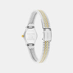 Contemporary Women Quartz Silver Dial Analog Stainless Steel Watch 25100207