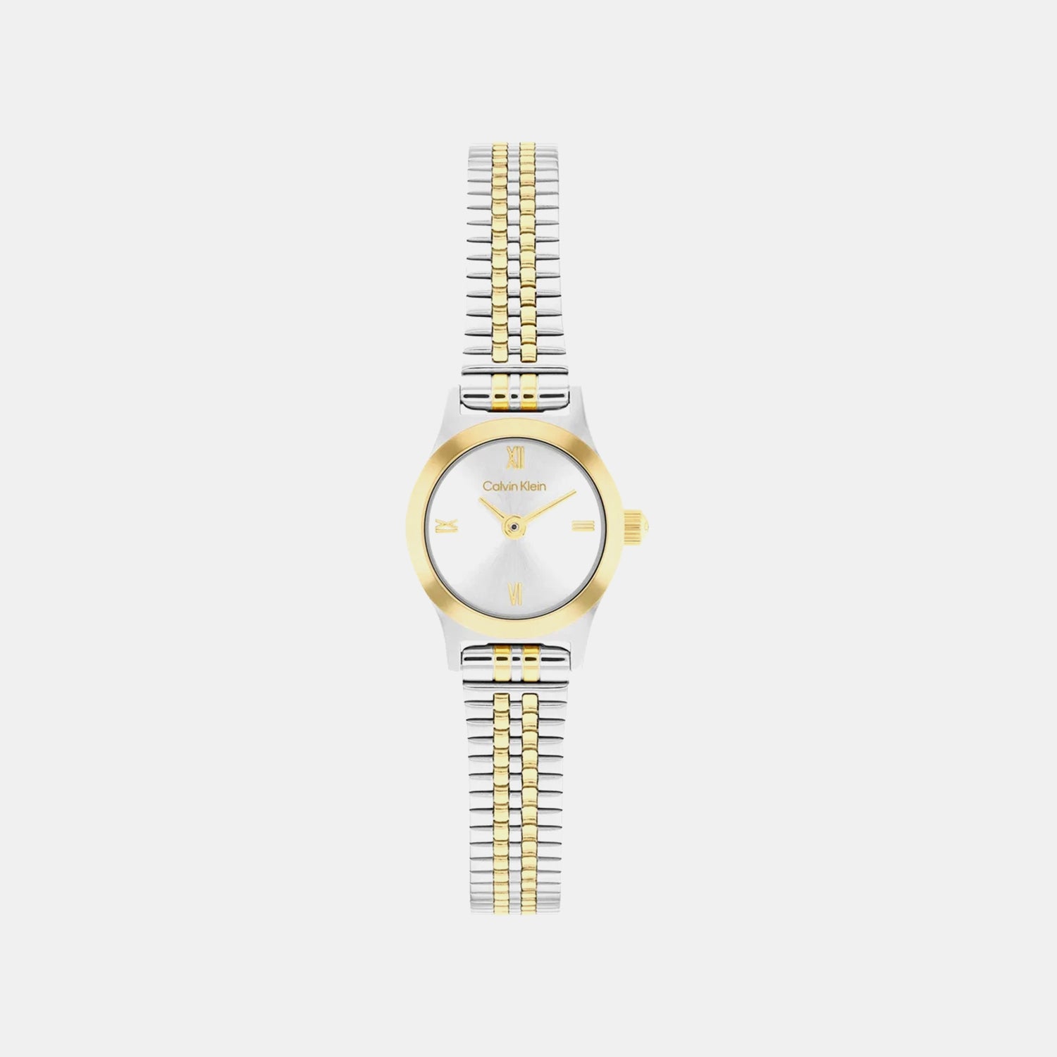 Contemporary Women Quartz Silver Dial Analog Stainless Steel Watch 25100207