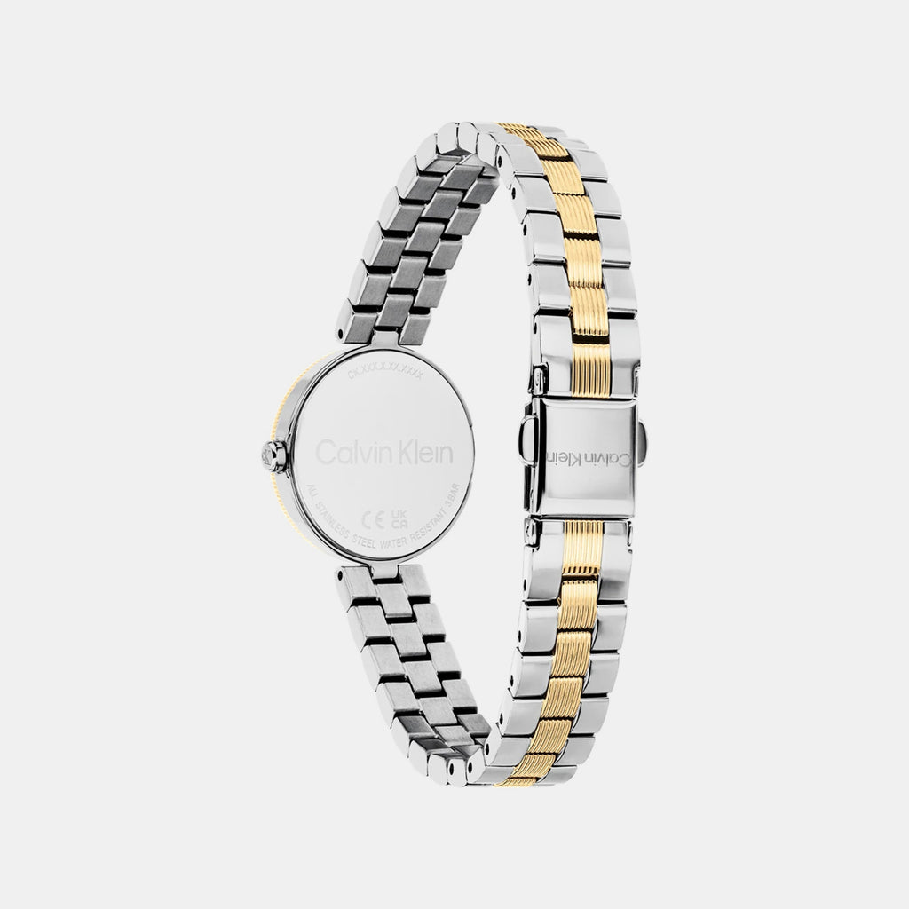 Gleam Women Quartz White Dial Analog Stainless Steel Watch 25100226