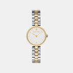 Gleam Women Quartz White Dial Analog Stainless Steel Watch 25100226