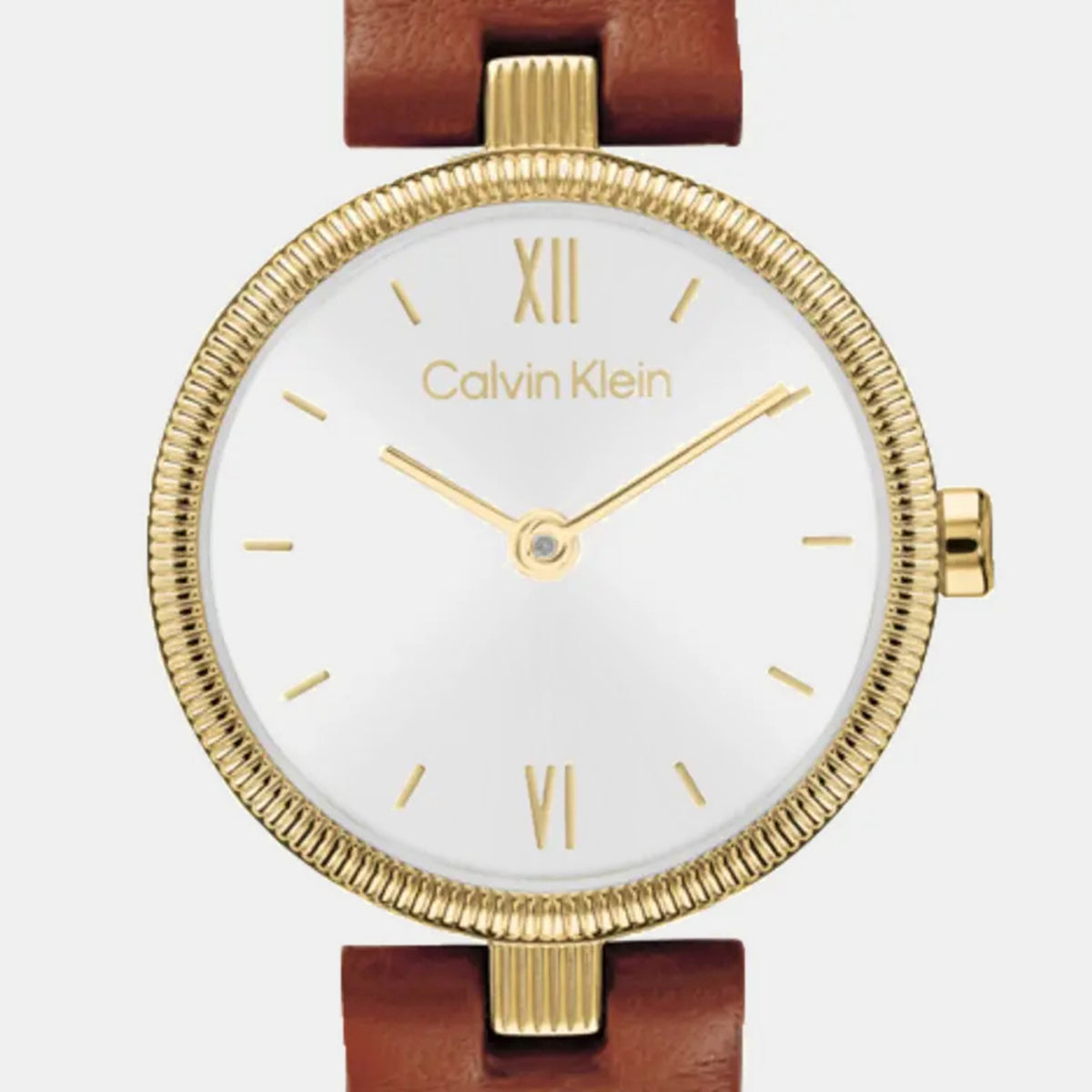 Gleam Women Quartz White Dial Analog Leather Watch 25100231