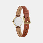 Gleam Women Quartz White Dial Analog Leather Watch 25100231