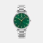 Pierre Lannier Essential Men Quartz Green Dial Analog Stainless Steel Watch 251G171-1