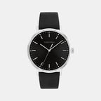 Modern Men Quartz Black Dial Analog Leather Watch 25200050