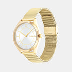 Calvin Klein Women Round Silver watch